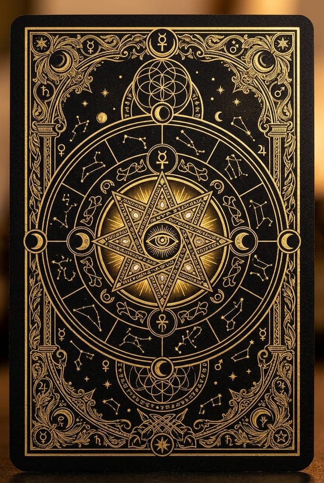 Verso da Carta de Tarot L'Arcane